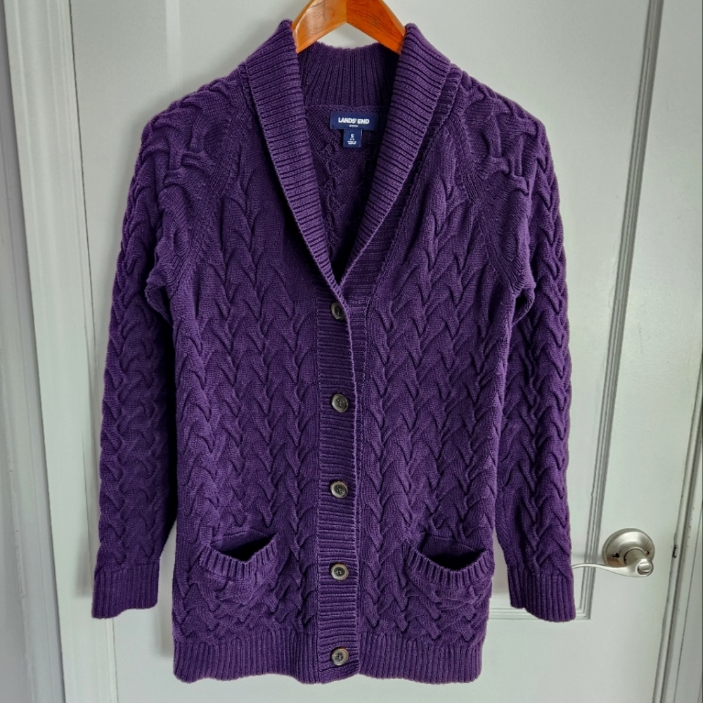 Lands' End Drifter Cardigan Sweater